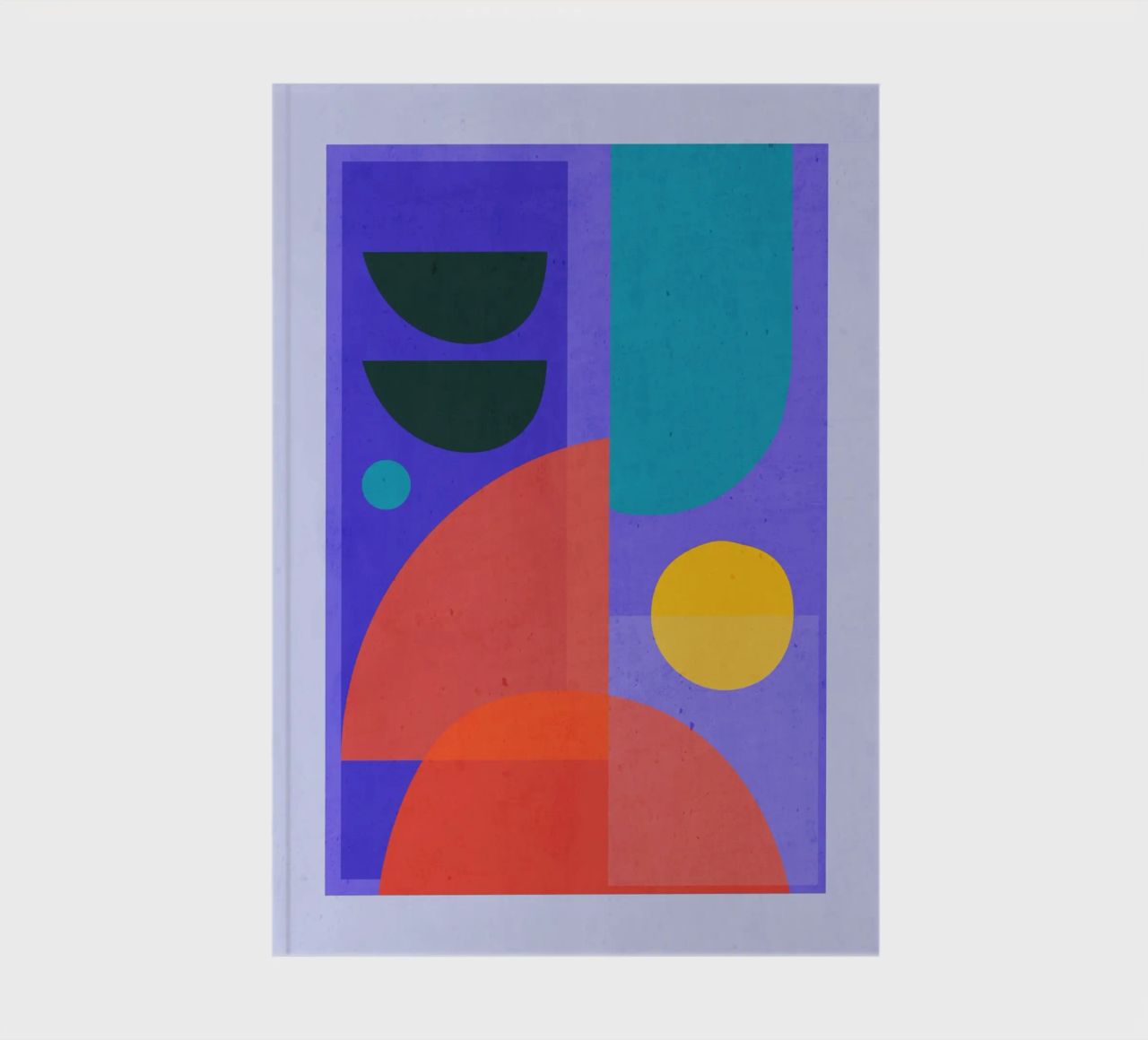 Modern Abstract Minimal Shapes a1 notebook by ThingDesign
