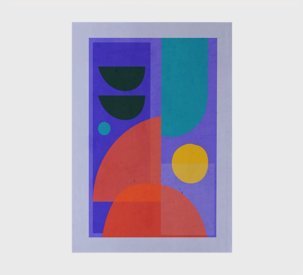 Modern Abstract Minimal Shapes a1 notebook by ThingDesign