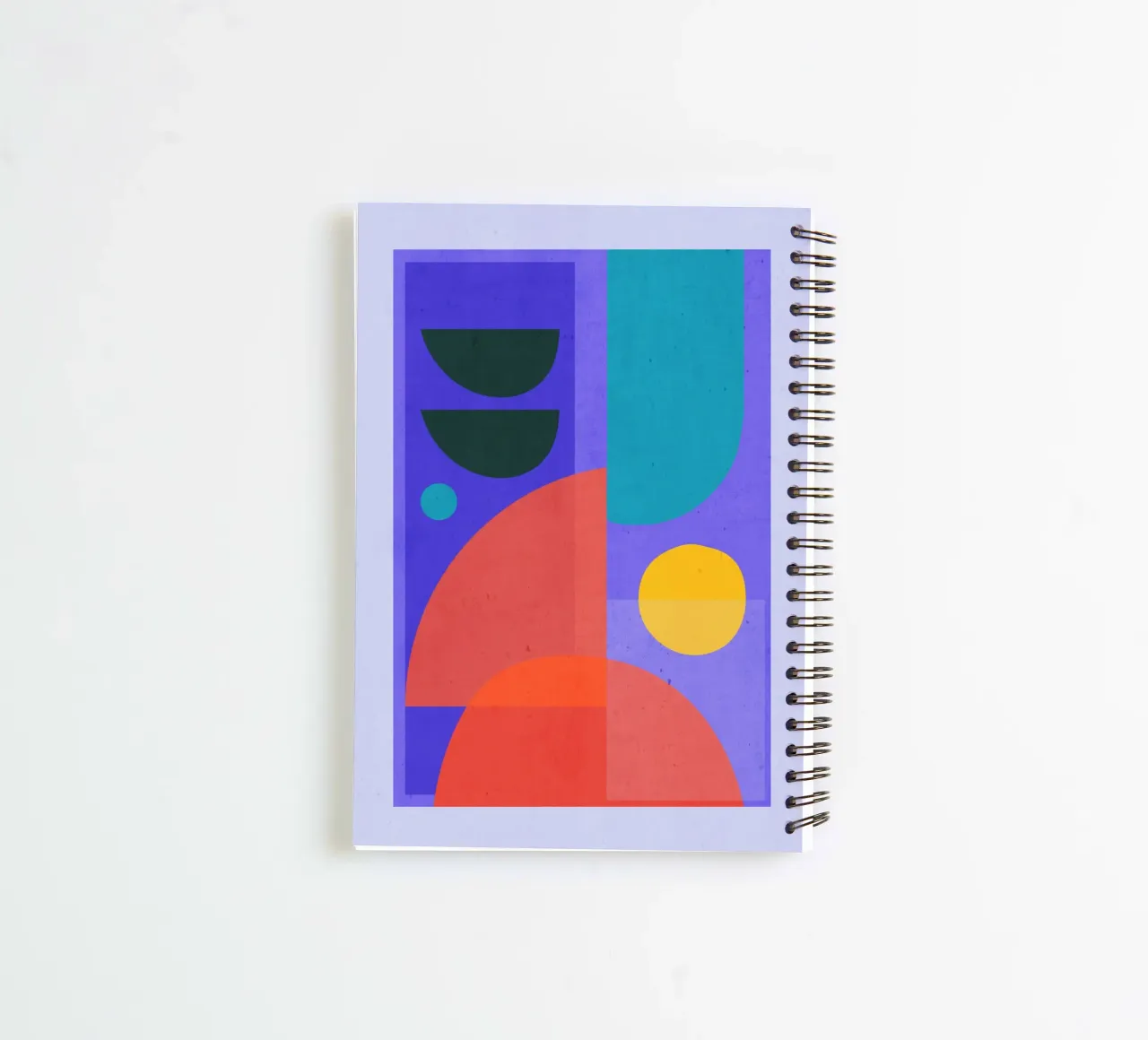 Modern Abstract Minimal Shapes a1 spiral notebook by ThingDesign