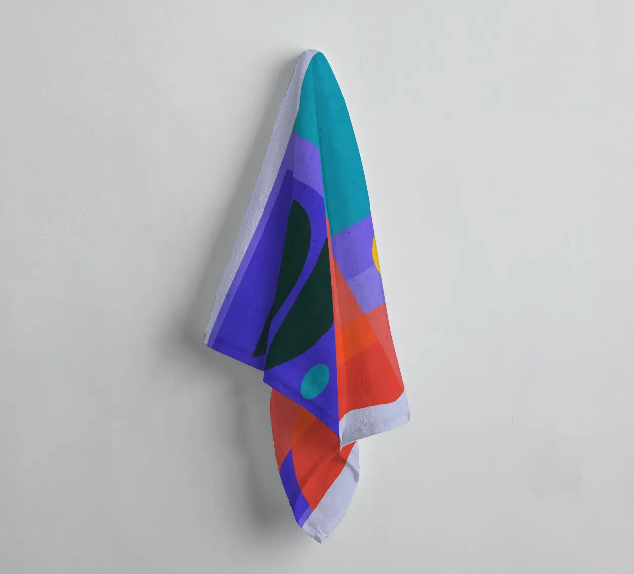 Modern Abstract Minimal Shapes a1 towel by ThingDesign