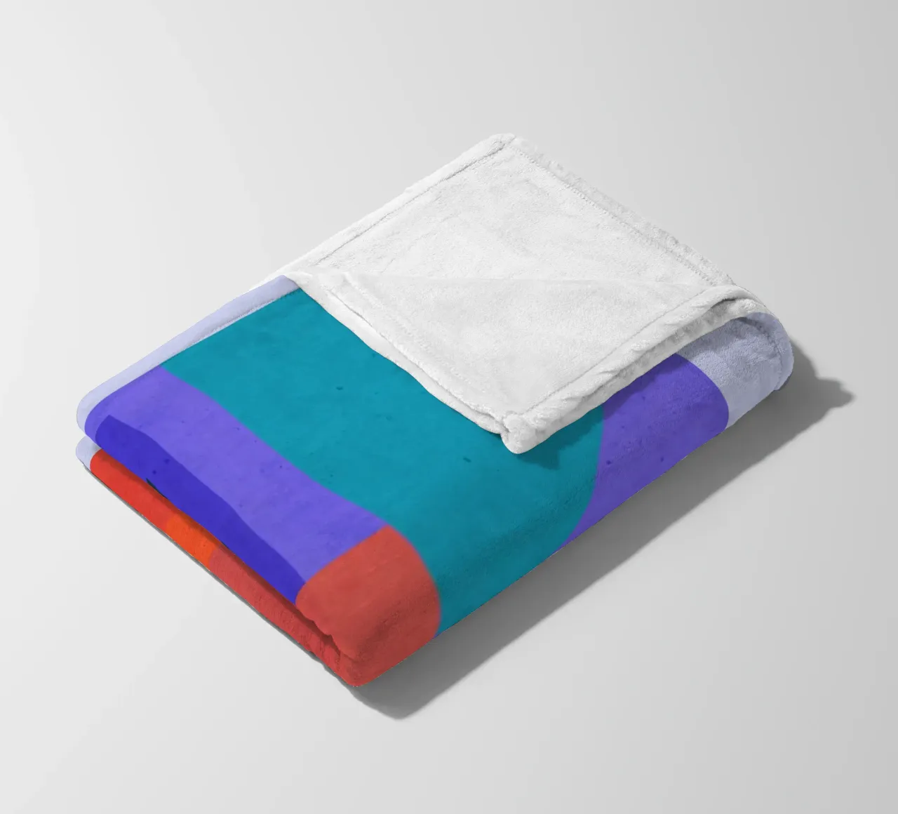 Modern Abstract Minimal Shapes a1 fleece blanket by ThingDesign
