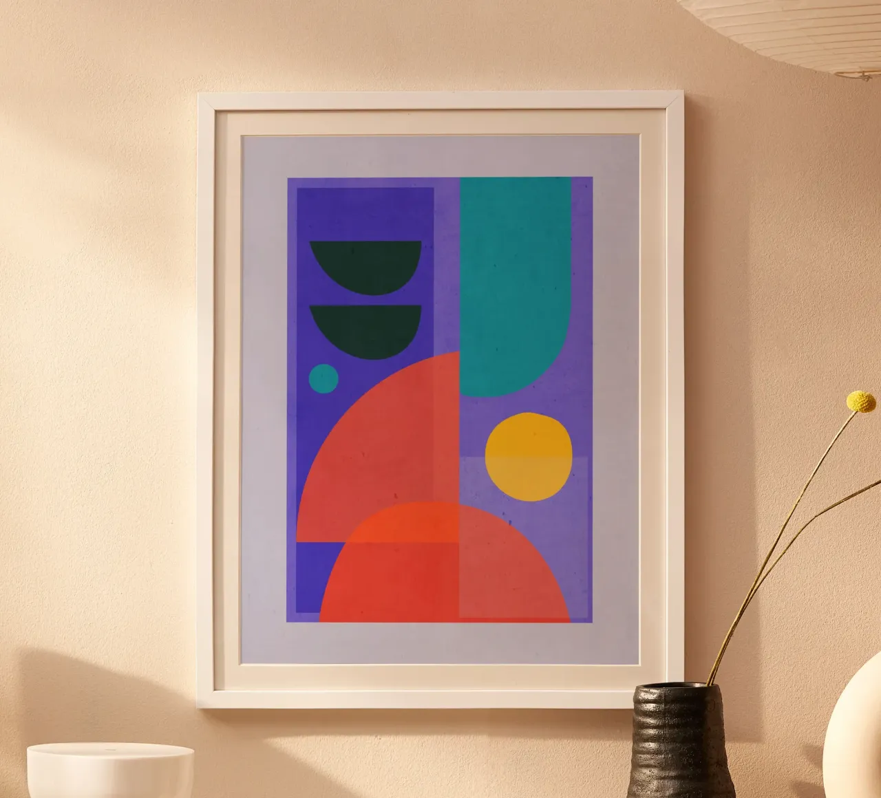 Modern Abstract Minimal Shapes a1 hahnemühle by ThingDesign