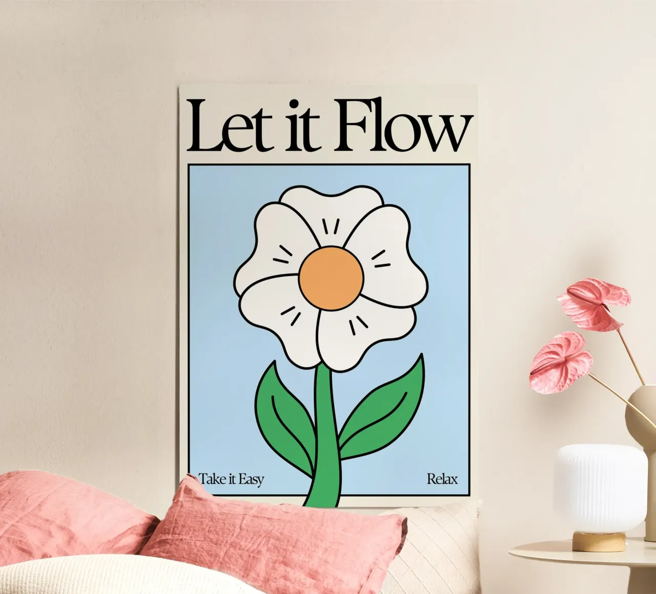 LET IT FLOW alluminio dibond da Einfach Uebel