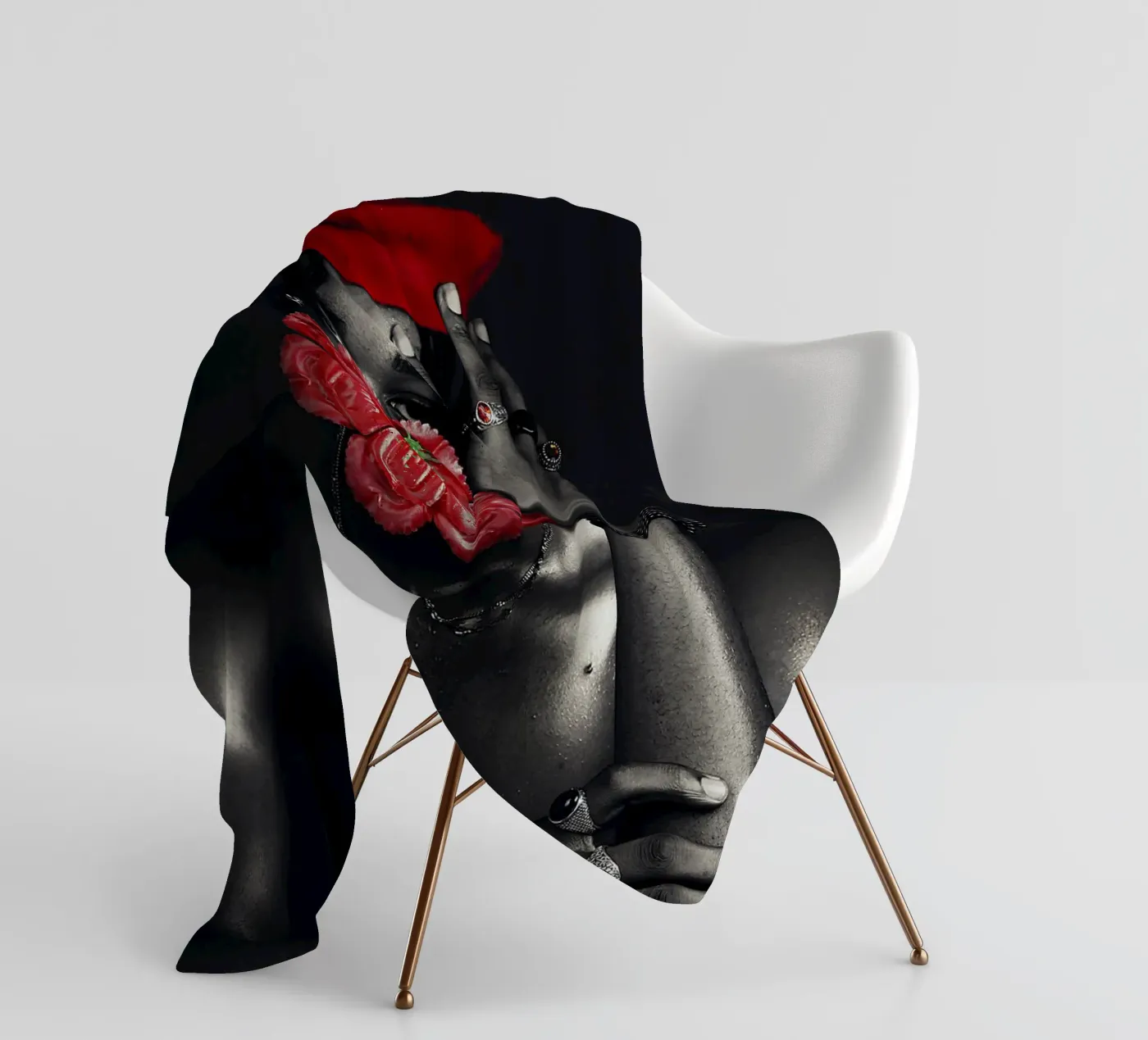 Afro Rhythms fleecedeken van Mathudace Créas