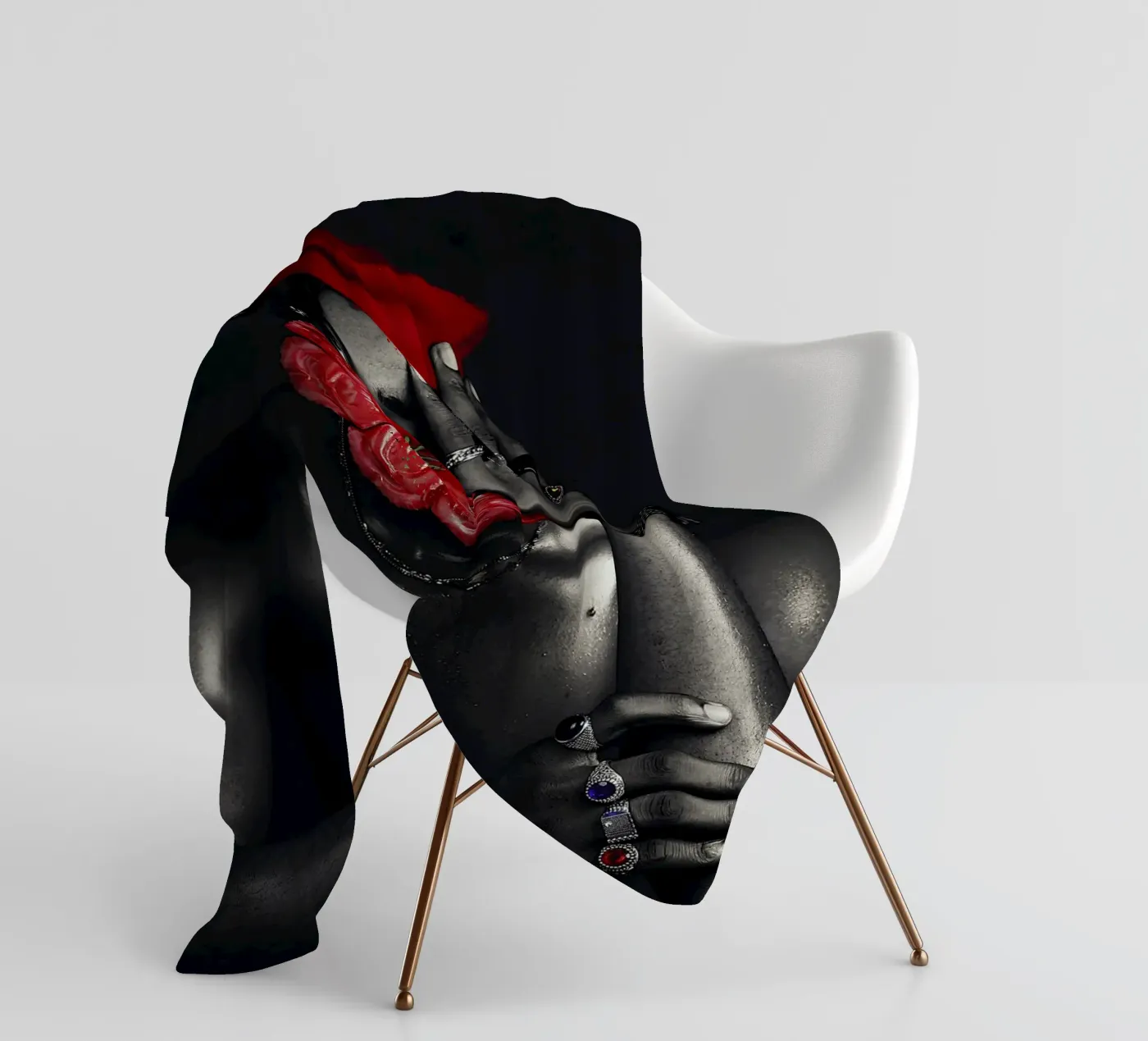 Afro Rhythms fleecedeken van Mathudace Créas