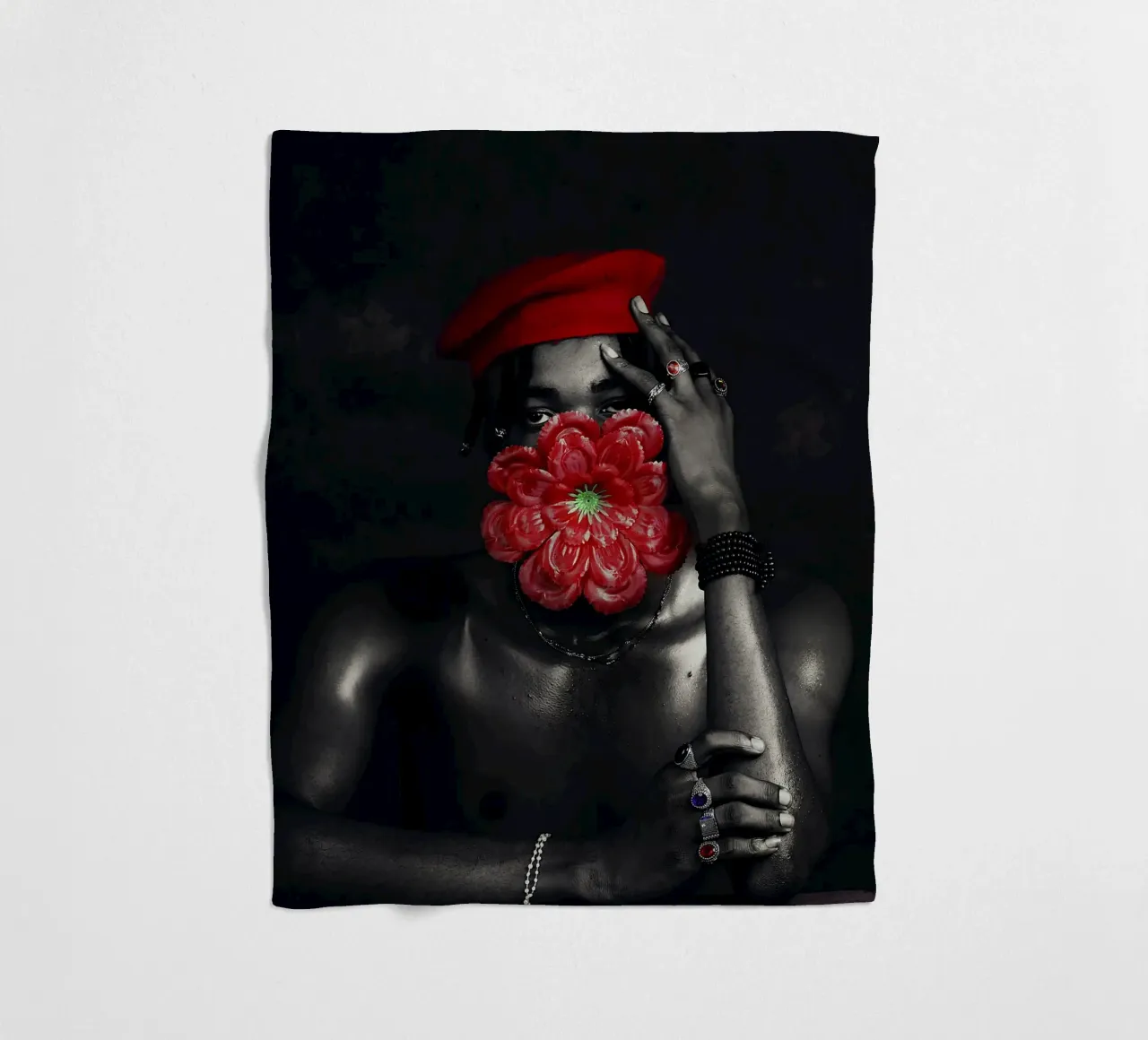 Afro Rhythms fleecedeken van Mathudace Créas