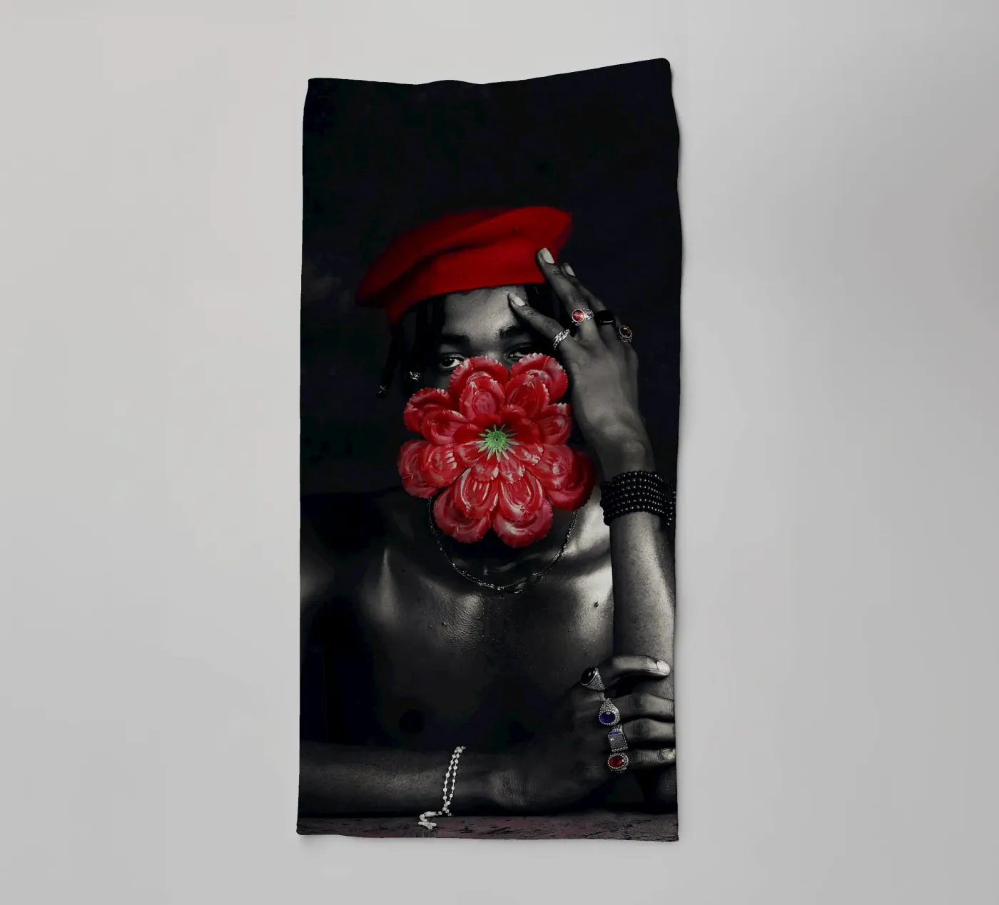 Afro Rhythms badhanddoek van Mathudace Créas