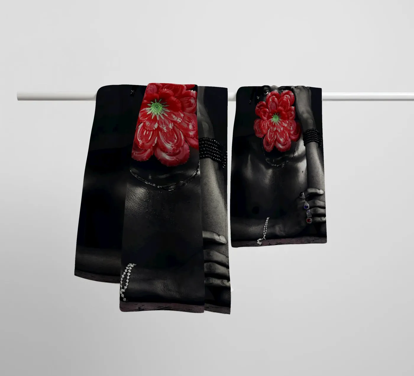 Afro Rhythms badhanddoek van Mathudace Créas