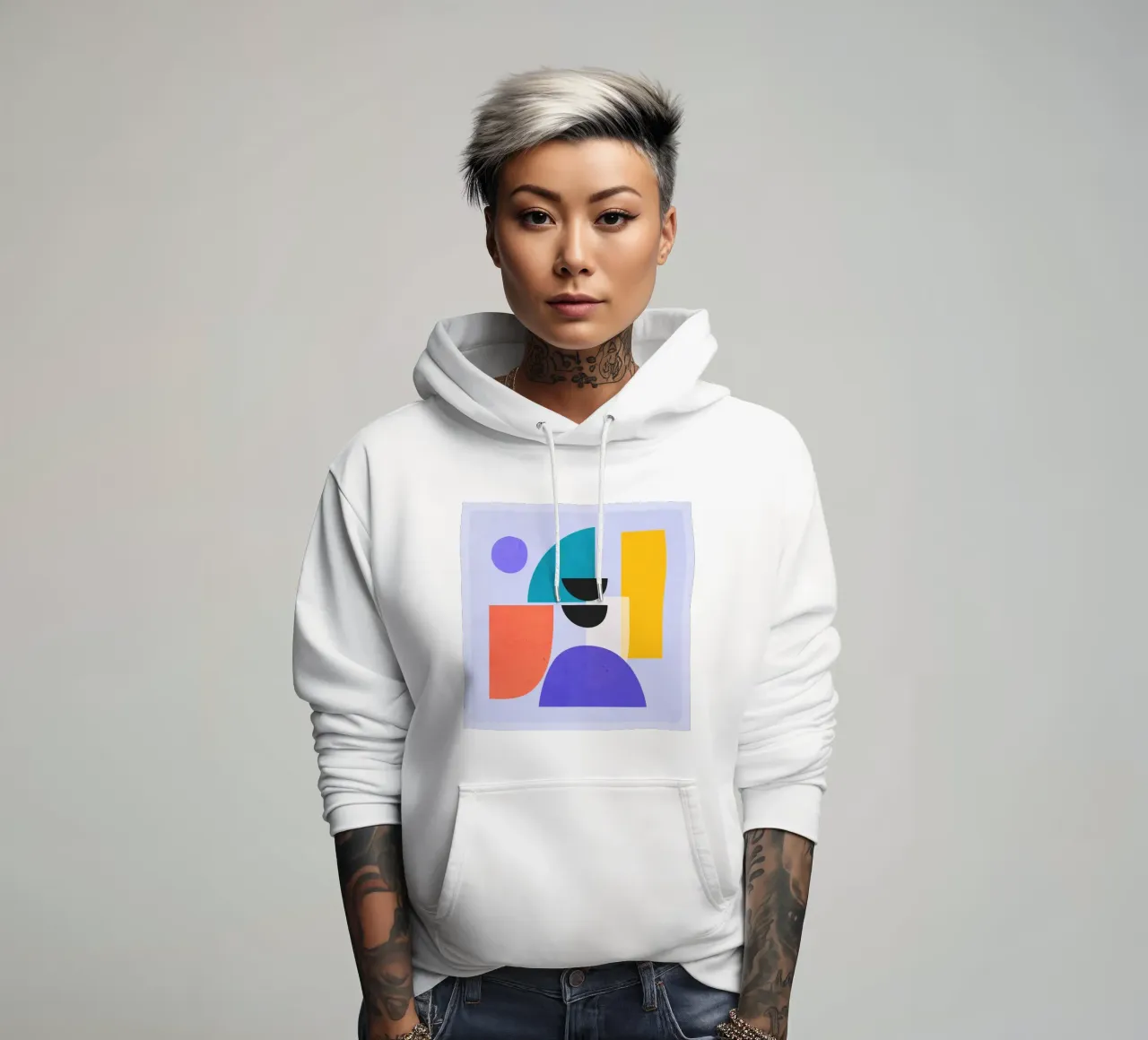 Forme astratte moderne e minimali a2 felpa con cappuccio da ThingDesign