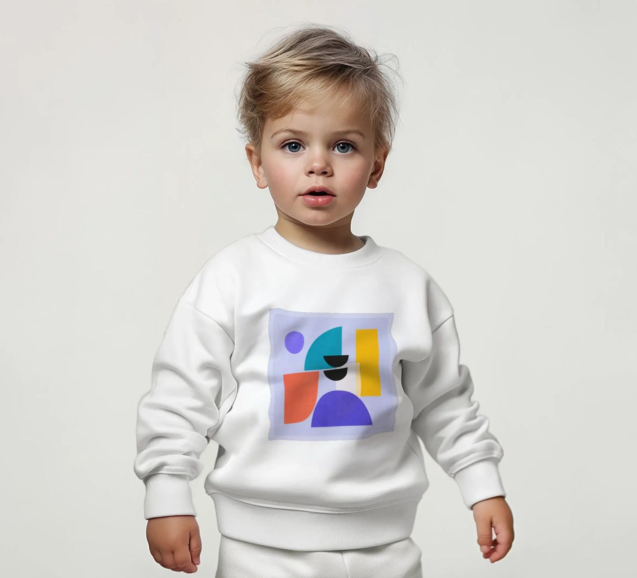 Forme astratte moderne e minimali a2 felpa neonato da ThingDesign