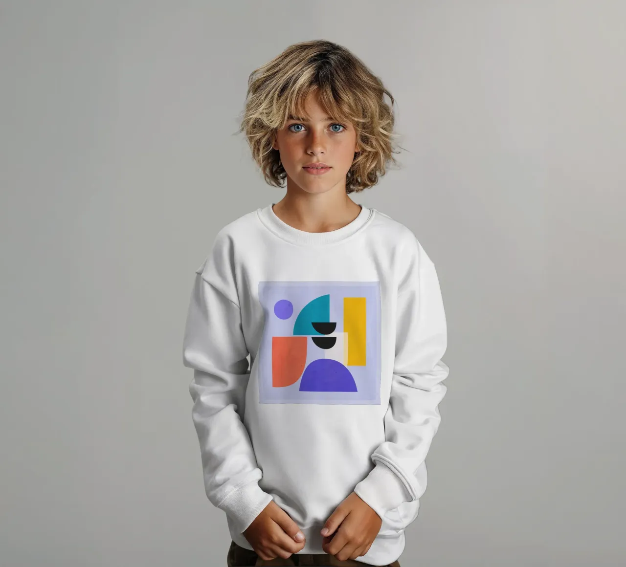 Forme astratte moderne e minimali a2 felpa bambino da ThingDesign