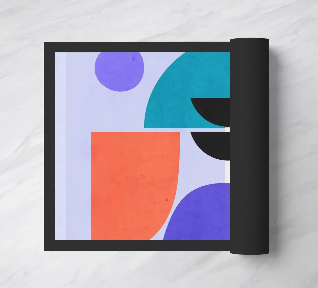Modern Abstract Minimal Shapes a2 doormat by ThingDesign