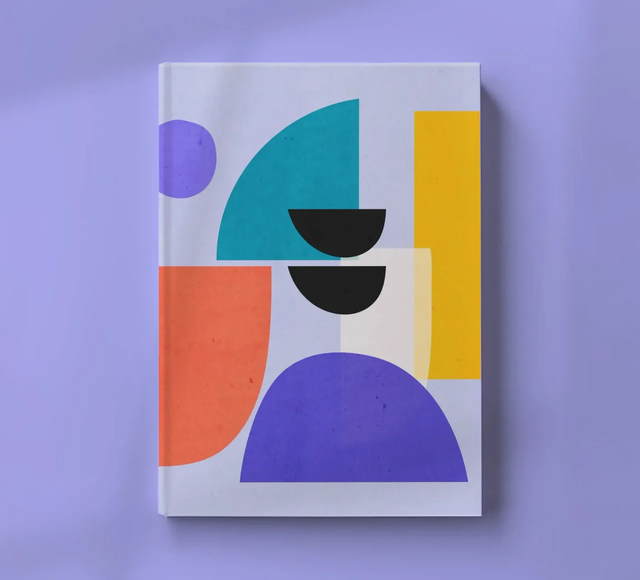 Modern Abstract Minimal Shapes a2 notebook by ThingDesign