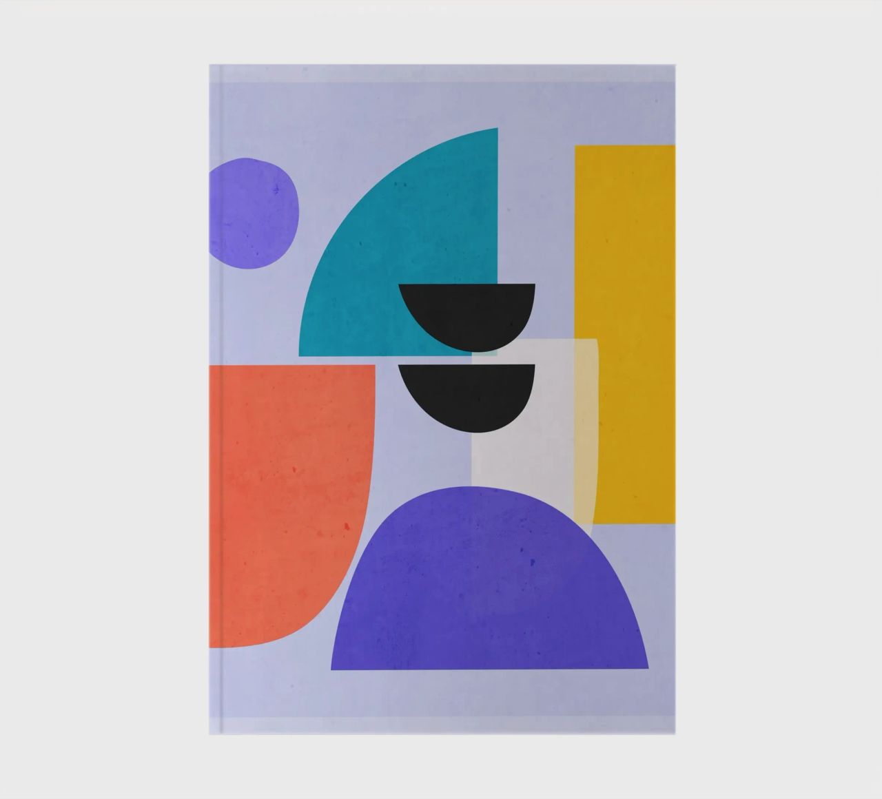 Modern Abstract Minimal Shapes a2 notebook by ThingDesign