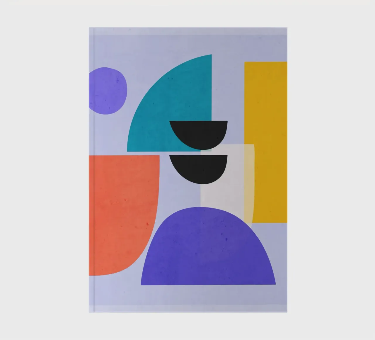 Modern Abstract Minimal Shapes a2 notebook by ThingDesign
