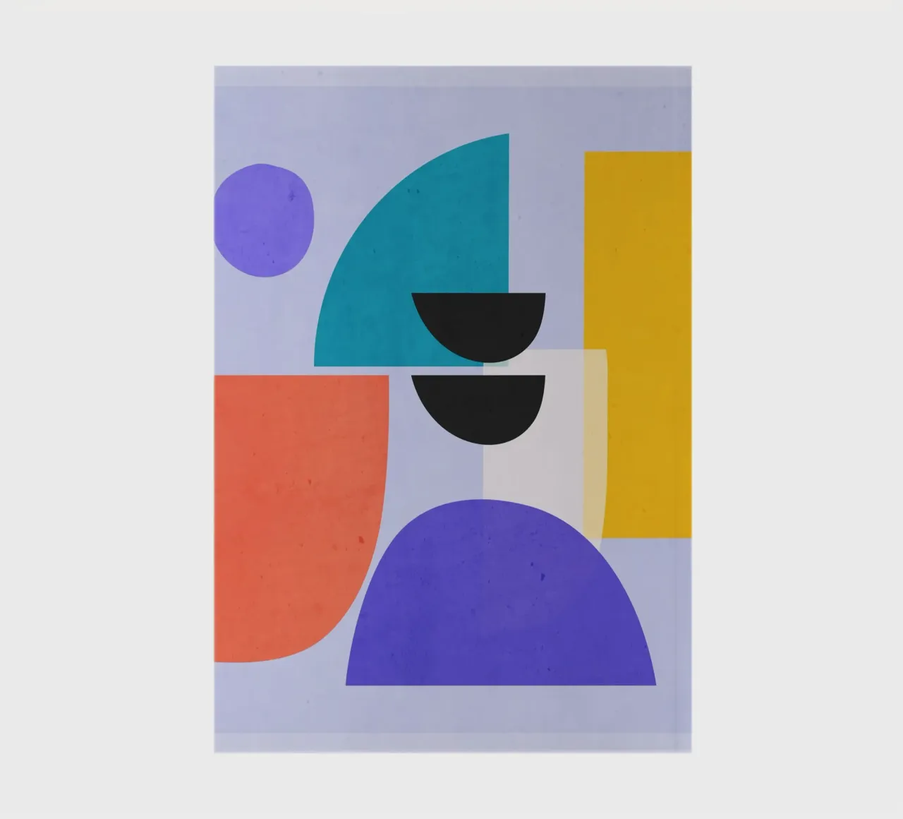 Modern Abstract Minimal Shapes a2 notebook by ThingDesign