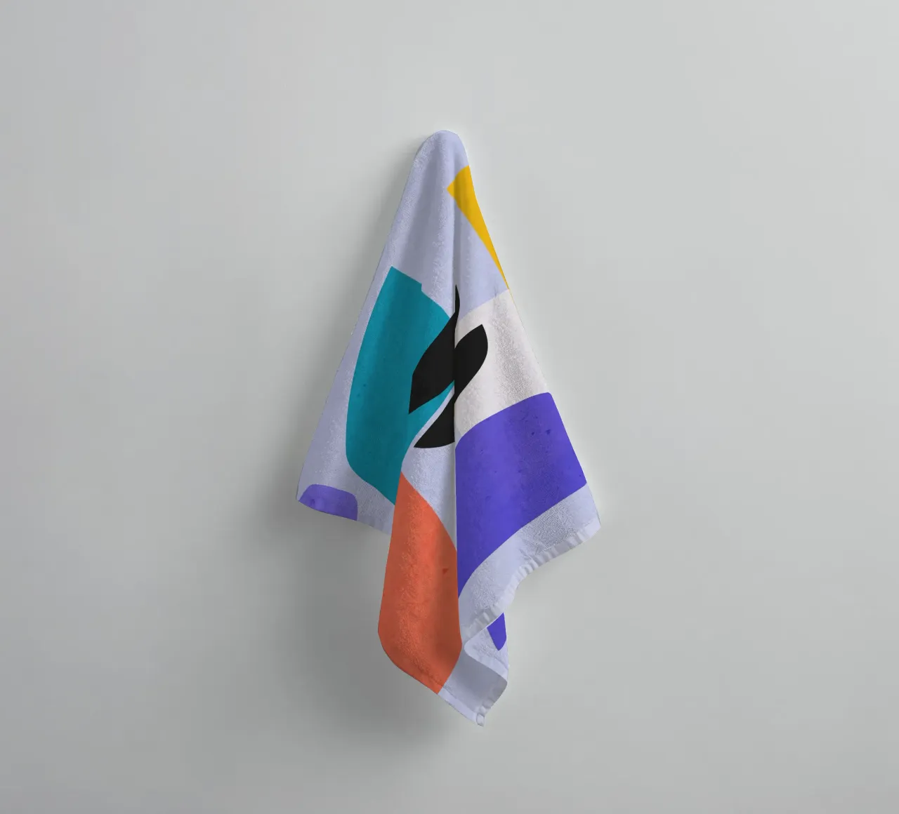 Modern Abstract Minimal Shapes a2 towel by ThingDesign