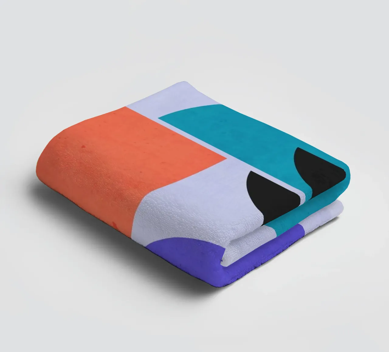 Modern Abstract Minimal Shapes a2 towel by ThingDesign