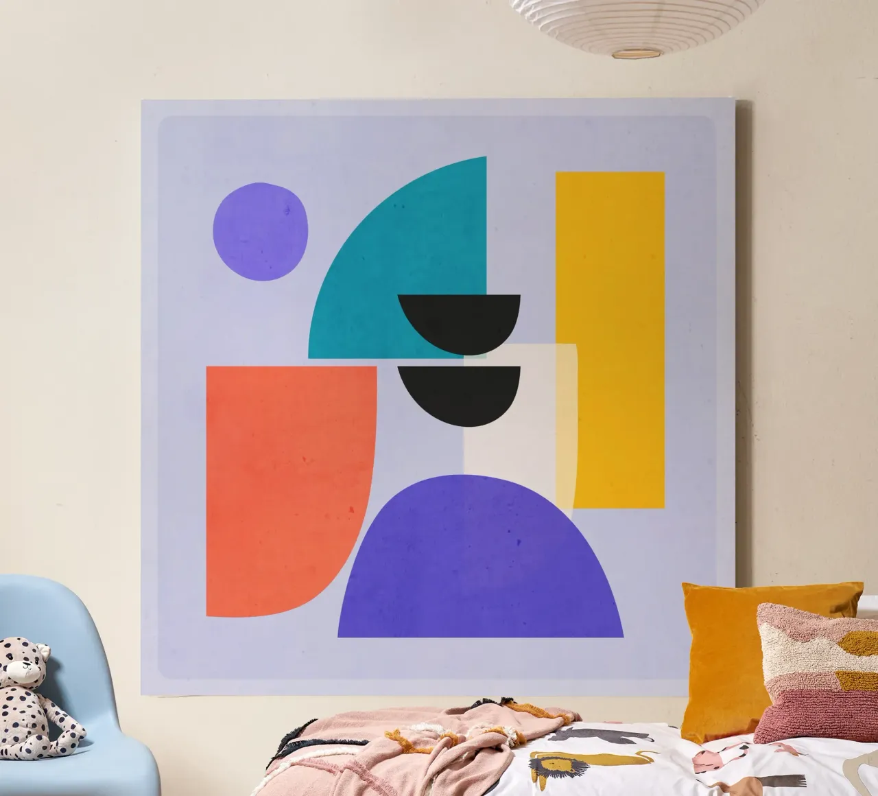 Moderne abstrakte minimale Formen a2 Leinwand von ThingDesign