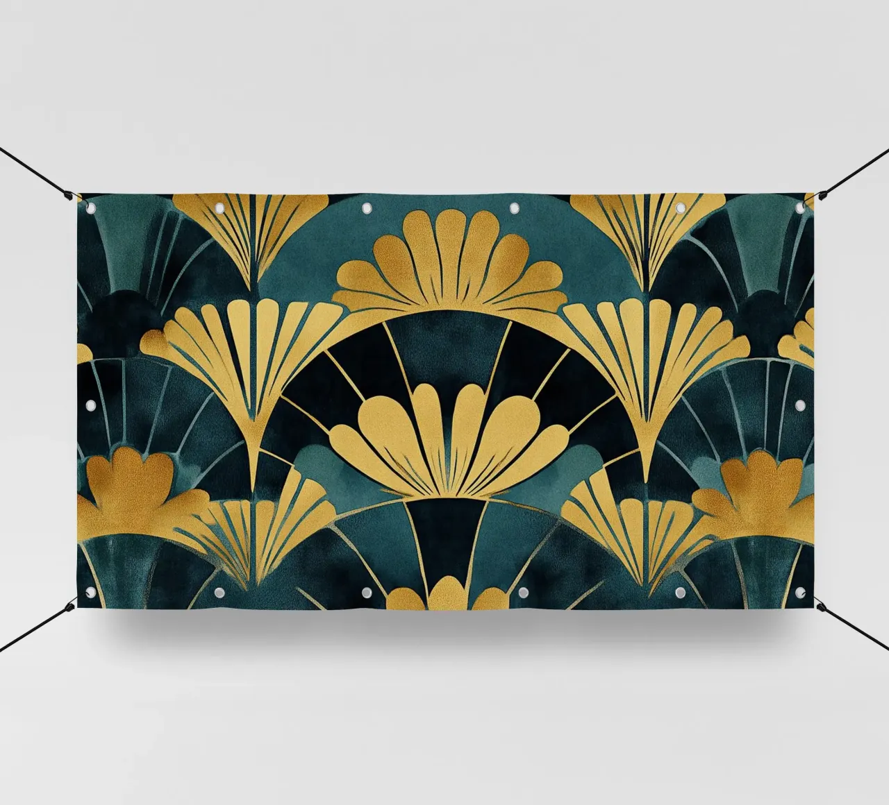 Art Deco "Luxe in Every Line" telo in pvc da Nikis Art Studio