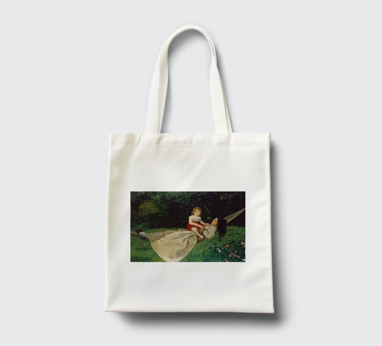 Hans Thoma - In the Hammock tote bag by ARTOTHEK
