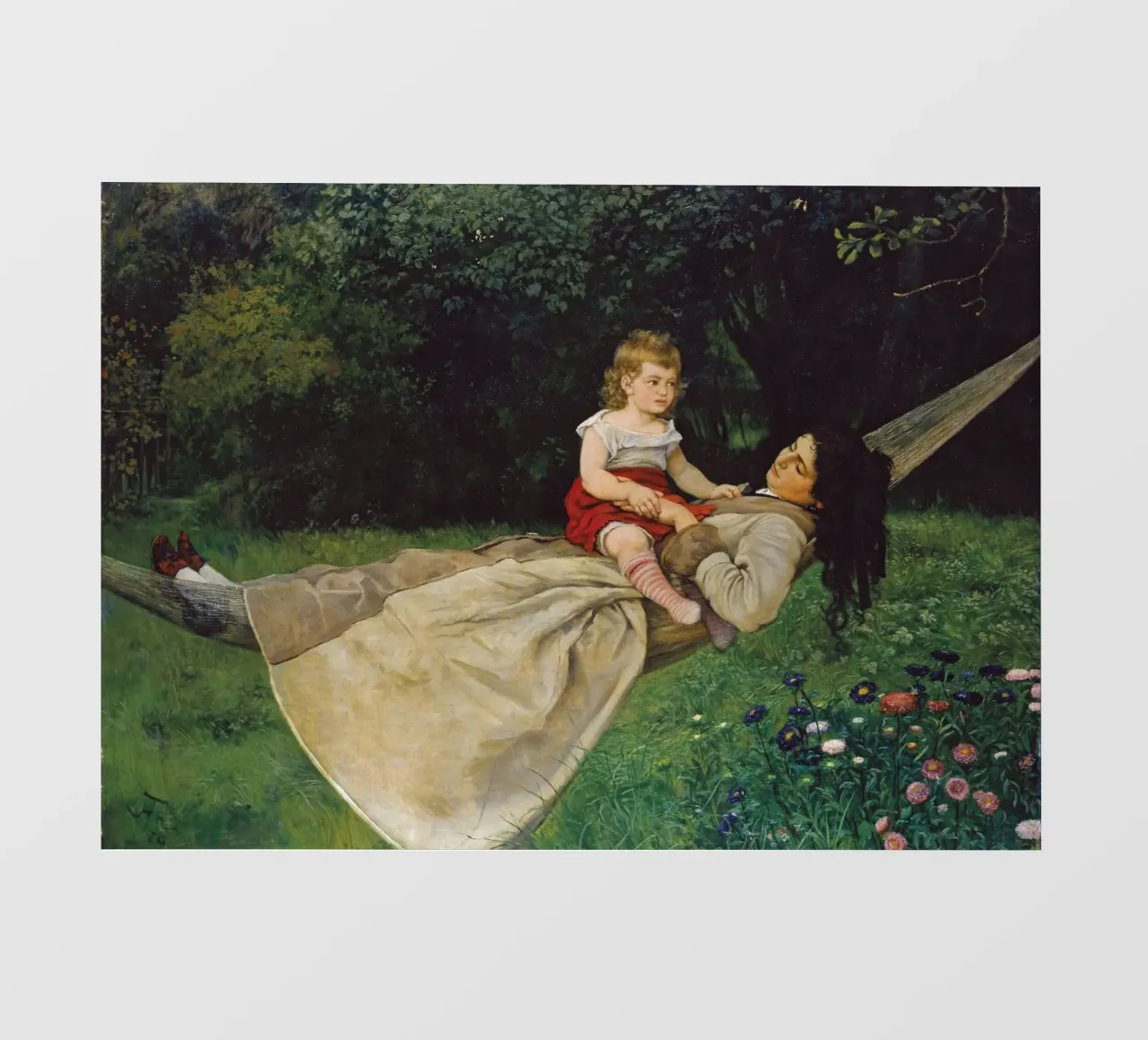 Hans Thoma - Nell'amaca telo in pvc da ARTOTHEK