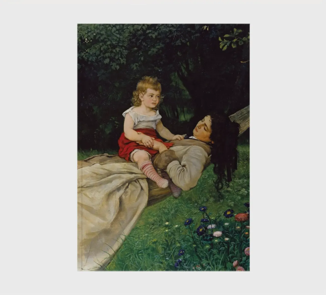 Hans Thoma - In the Hammock notebook by ARTOTHEK