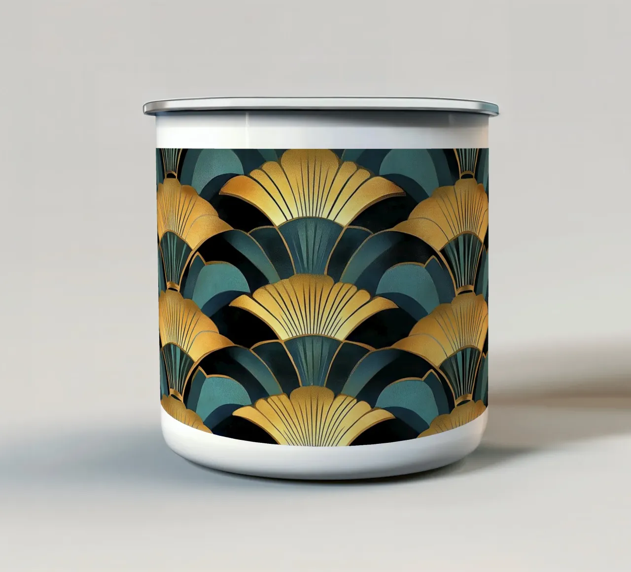 Art Deco tazza in smalto da Nikis Art Studio