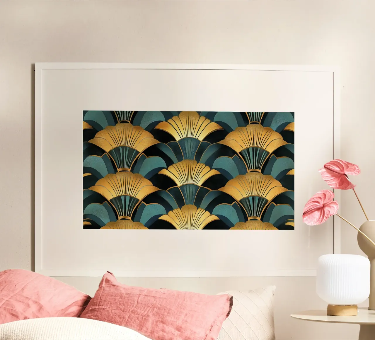 Art Deco poster con telaio in plastica da Nikis Art Studio