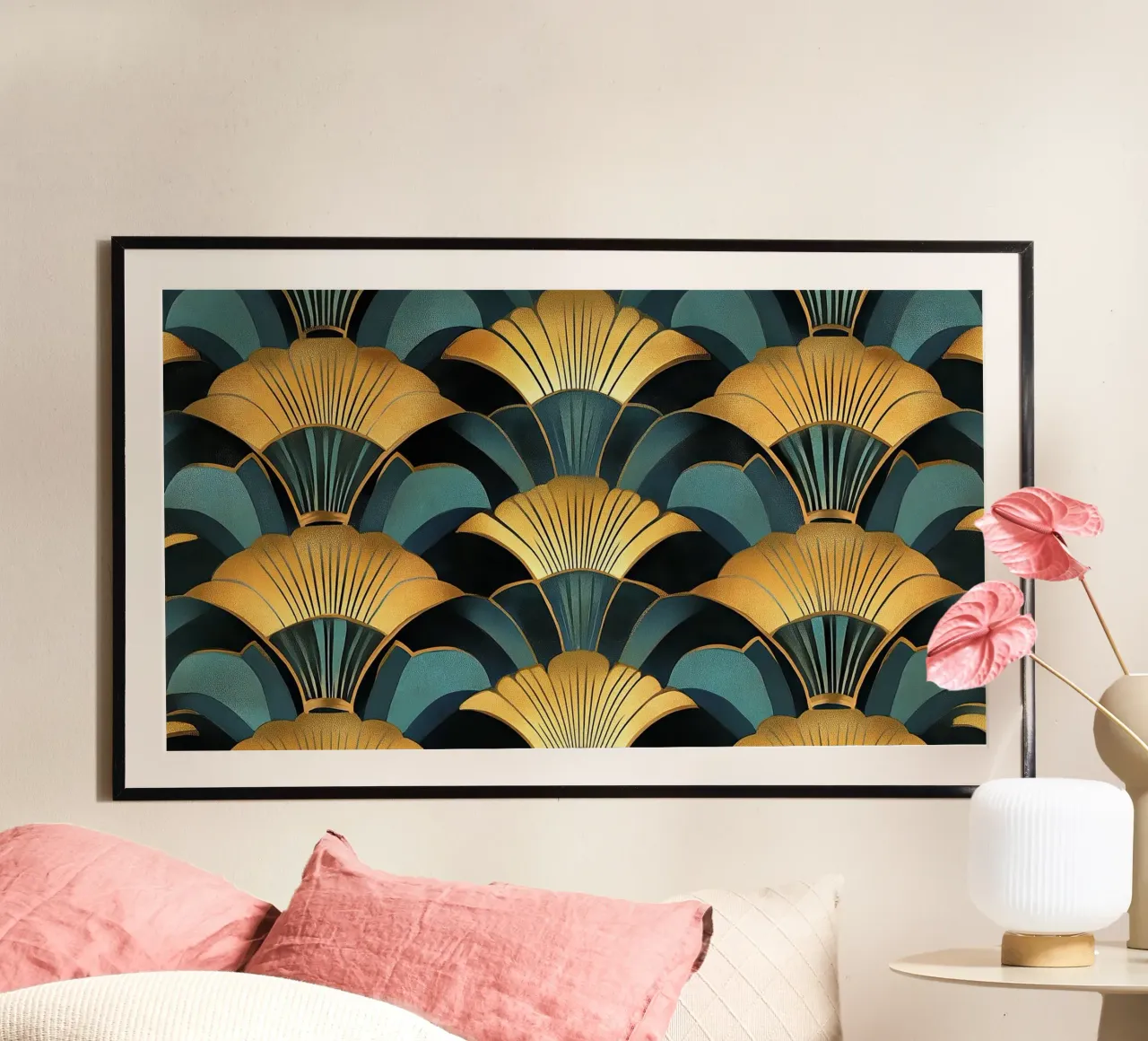 Art Deco poster con telaio in plastica da Nikis Art Studio