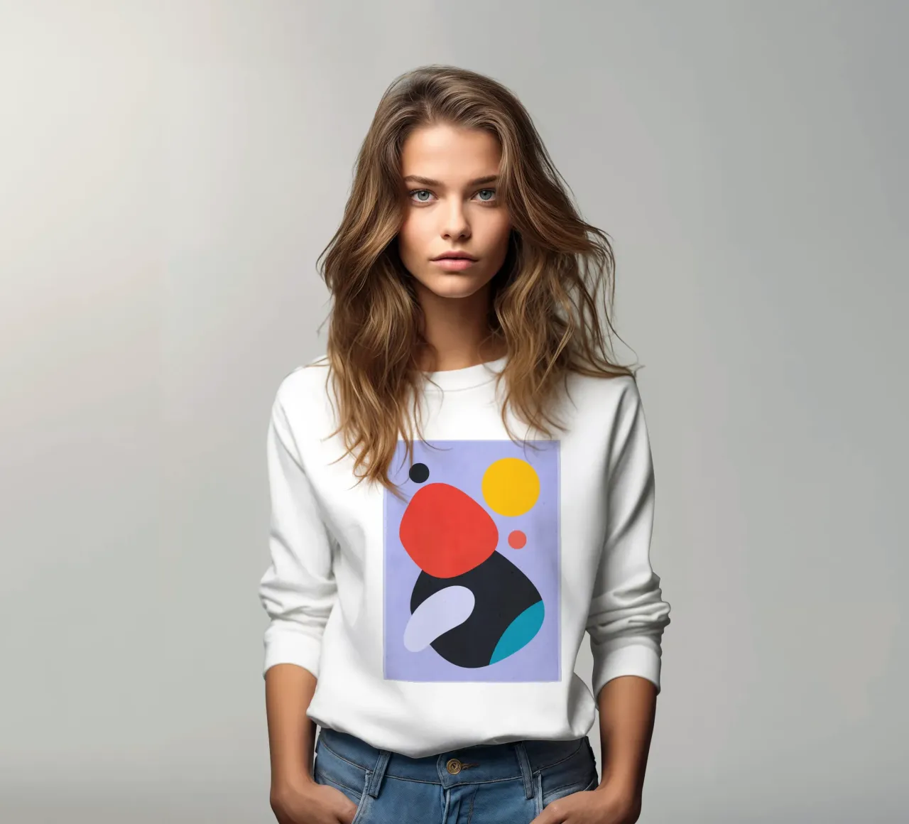 Forme astratte moderne e minimali a3 felpa da ThingDesign