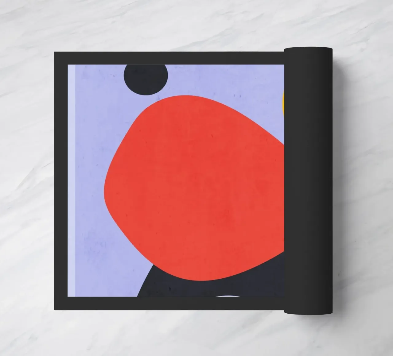 Modern Abstract Minimal Shapes a3 doormat by ThingDesign
