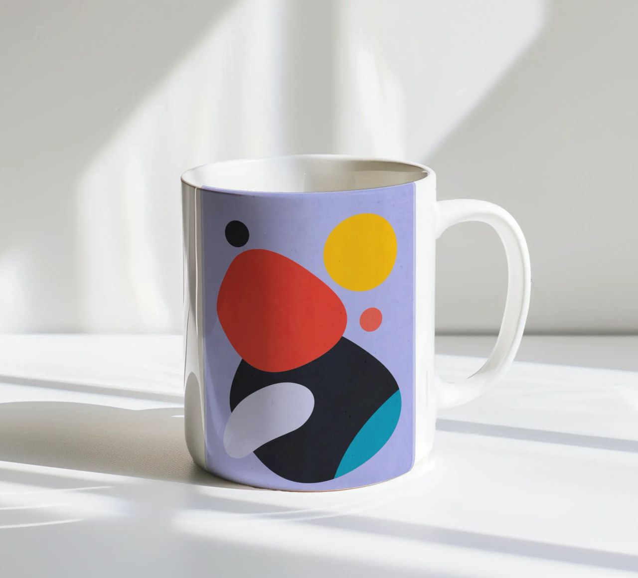 Forme astratte moderne e minimali a3 tazza in ceramica da ThingDesign