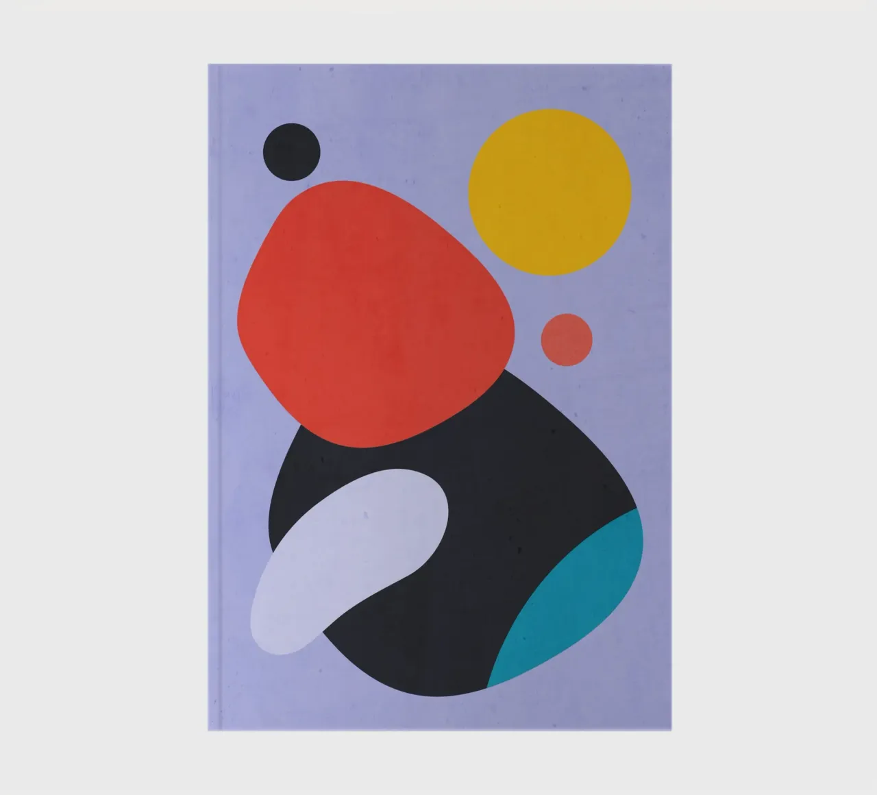Modern Abstract Minimal Shapes a3 notebook by ThingDesign