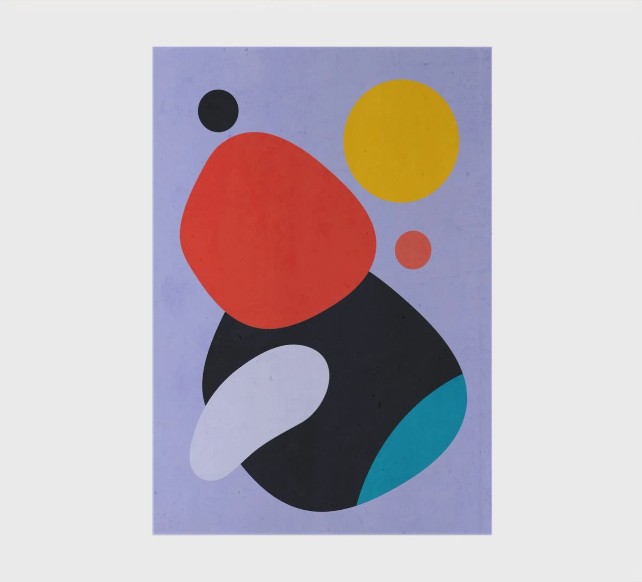 Modern Abstract Minimal Shapes a3 notebook by ThingDesign