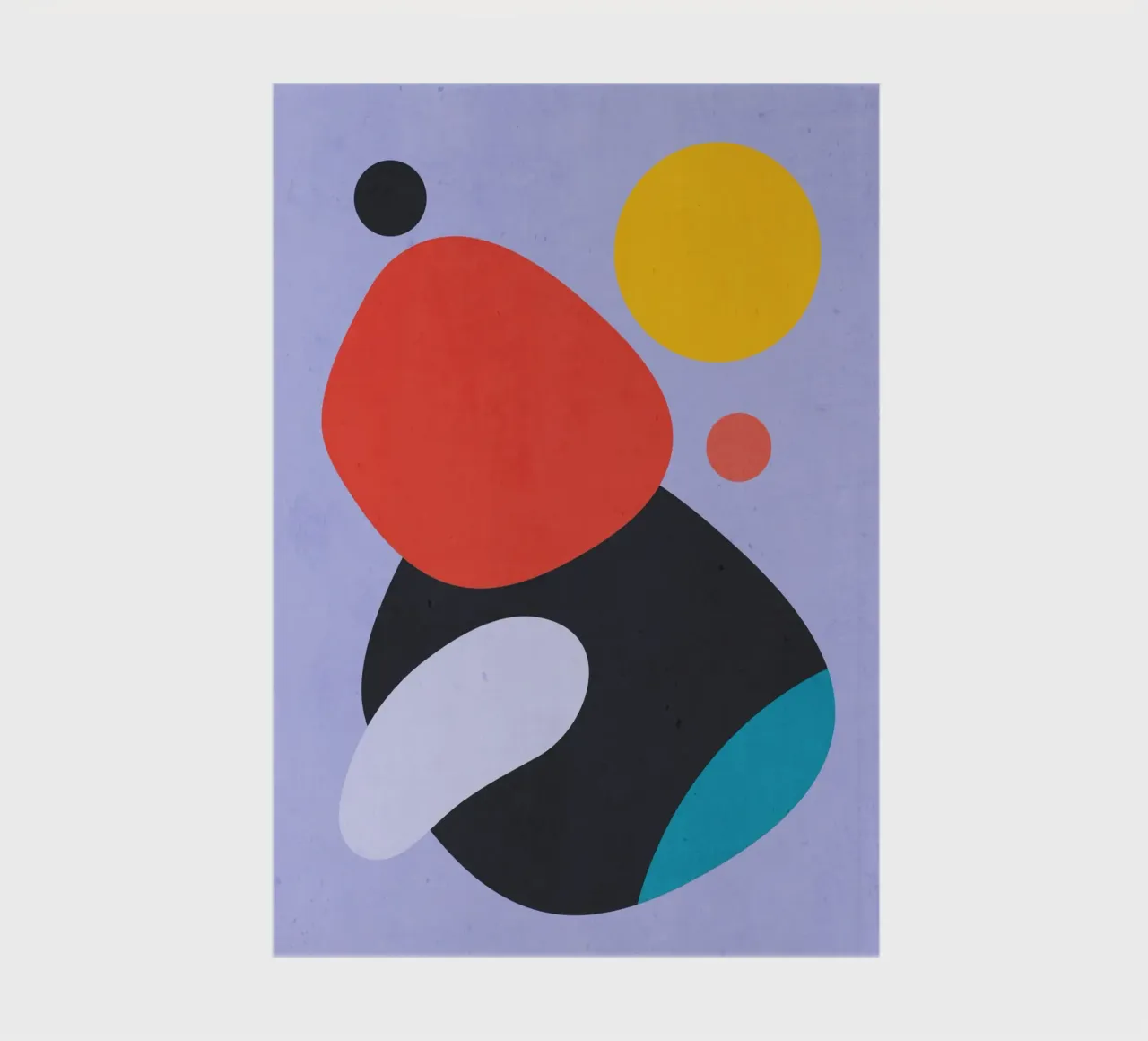 Modern Abstract Minimal Shapes a3 notebook by ThingDesign