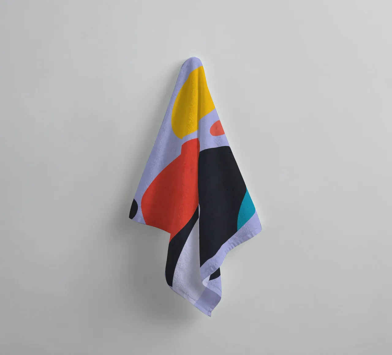 Modern Abstract Minimal Shapes a3 towel by ThingDesign