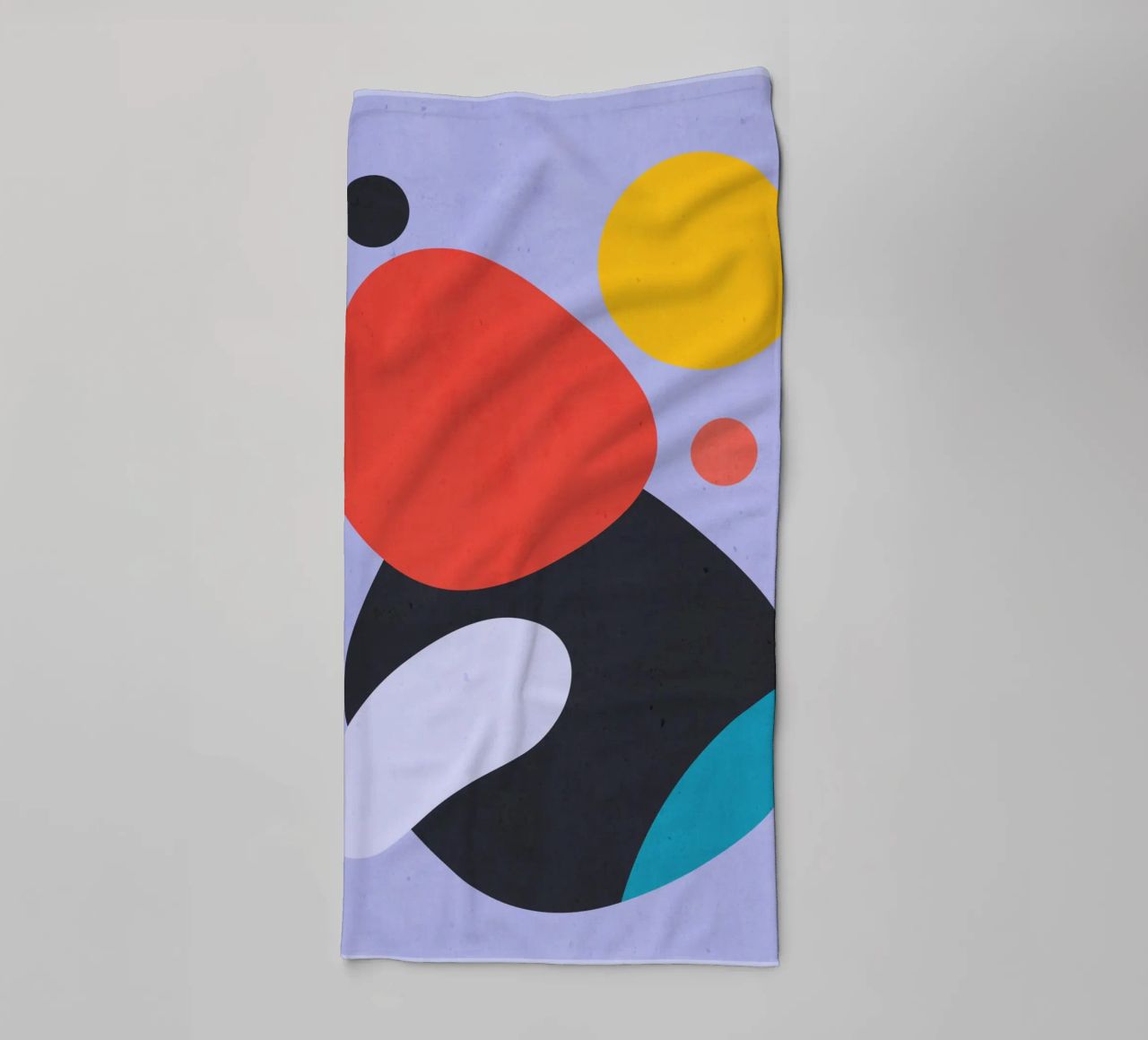 Modern Abstract Minimal Shapes a3 towel by ThingDesign