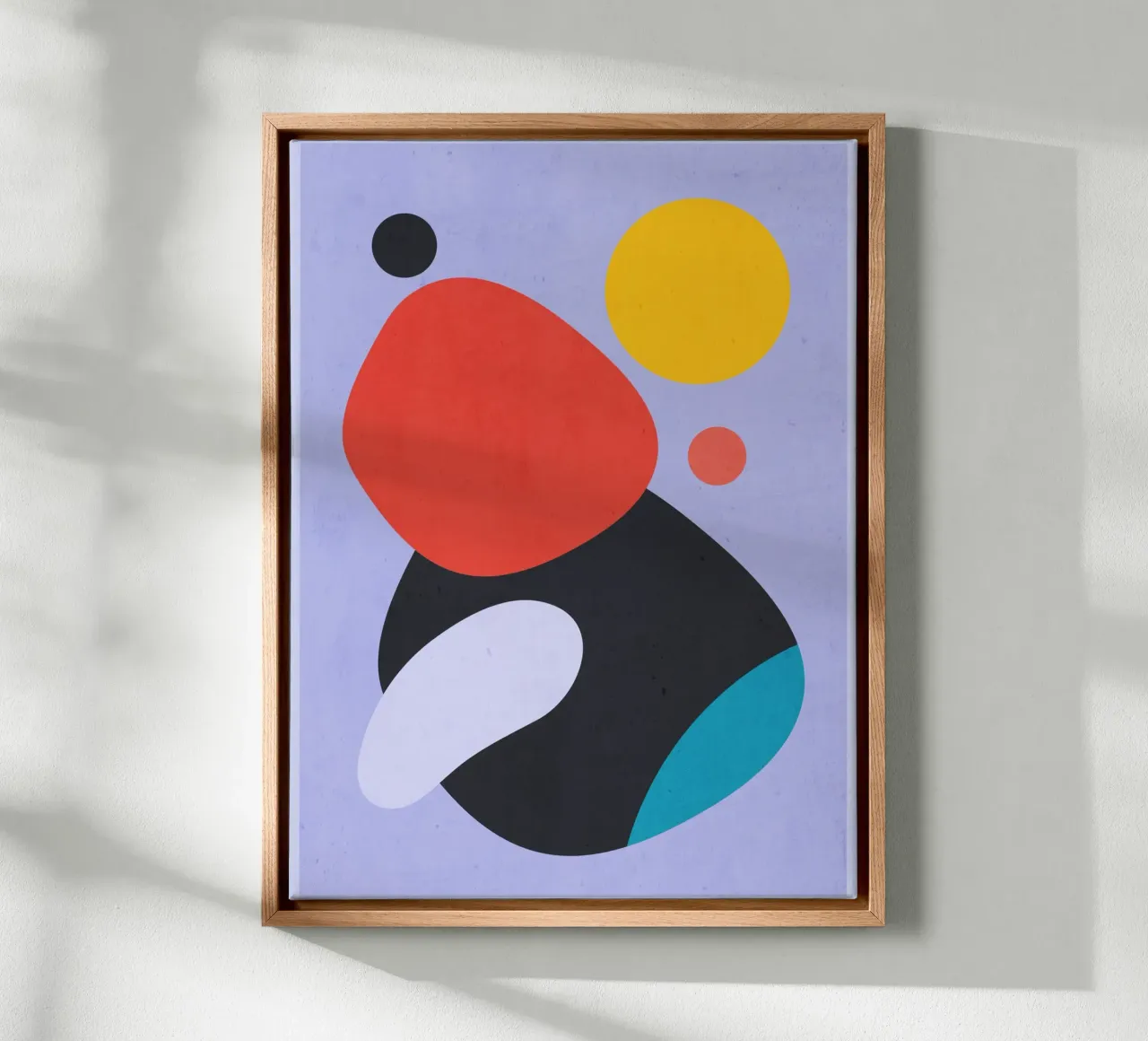 Modern Abstract Minimal Shapes a3 canvas by ThingDesign