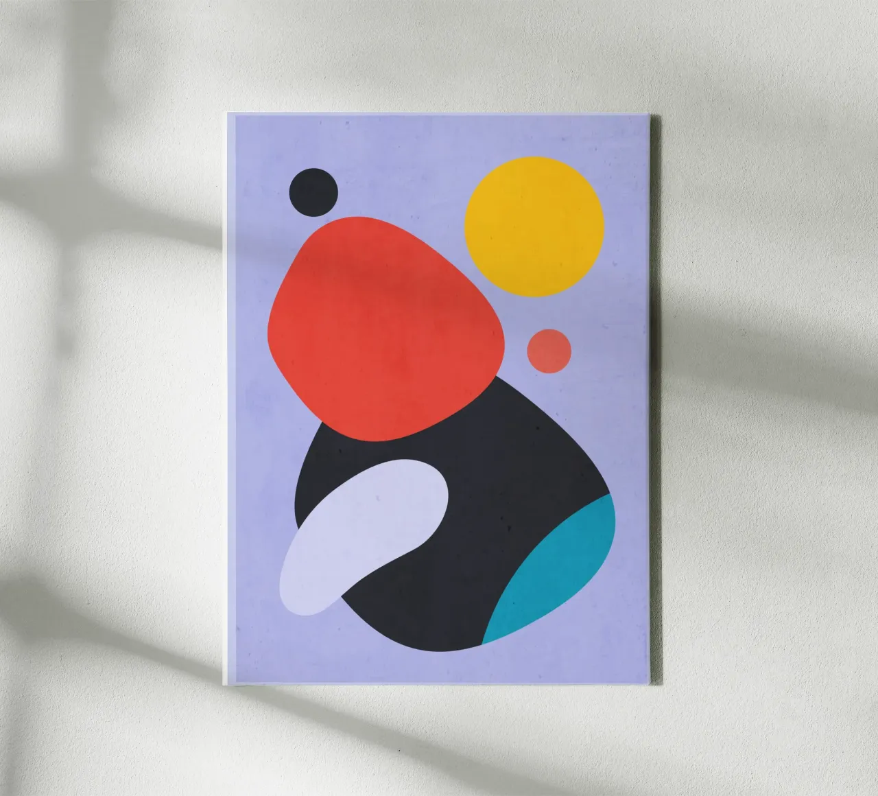 Modern Abstract Minimal Shapes a3 canvas by ThingDesign