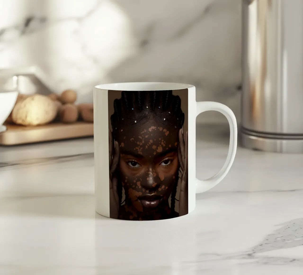 Afro Rhapsody tazza in ceramica da Mathudace Créas