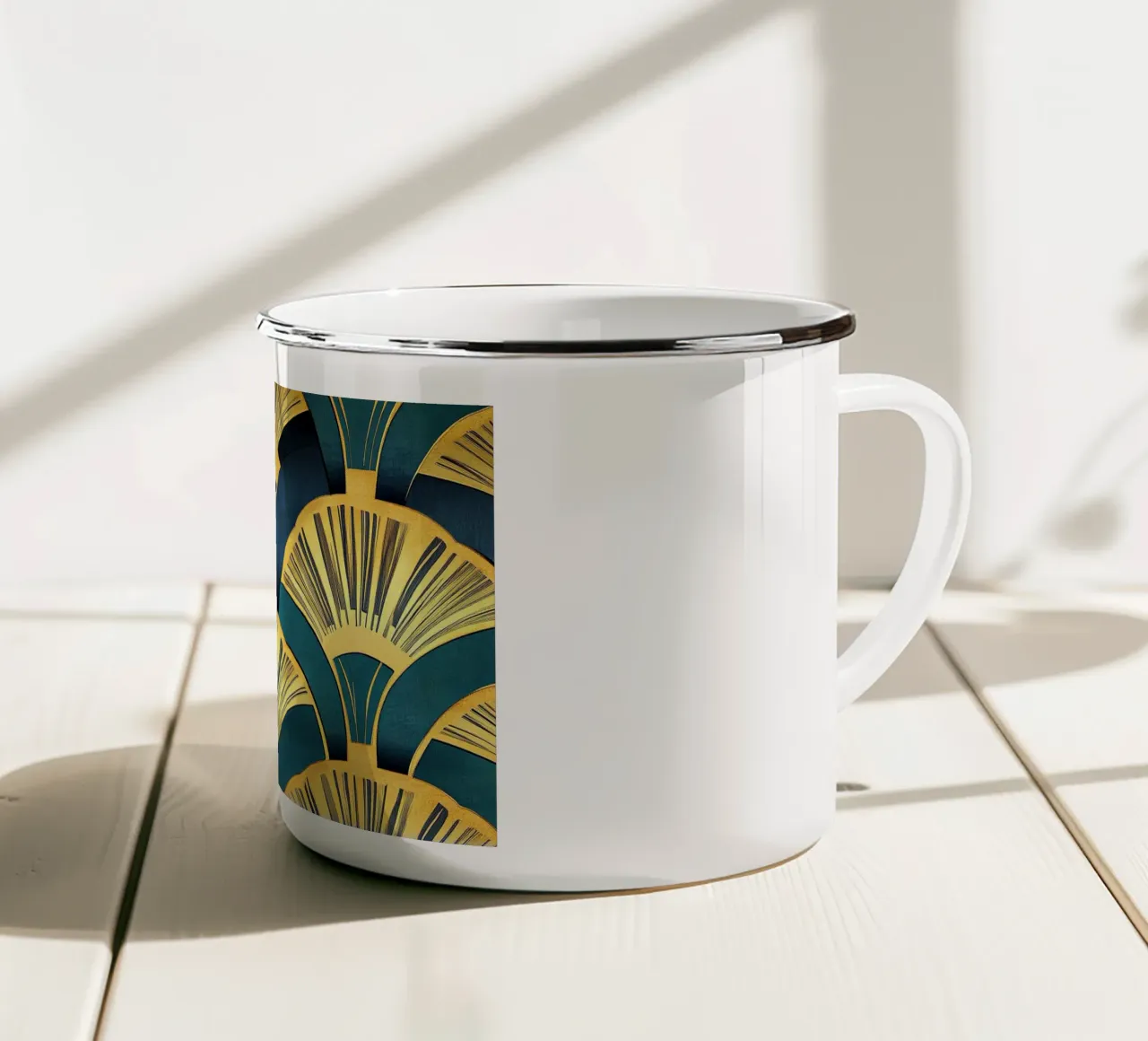 Art Deco tazza in smalto da Nikis Art Studio