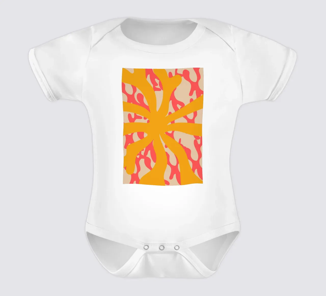 Sun Flower | Abstract | Art | Summer Vibes body de bebé de PrintCessStudio