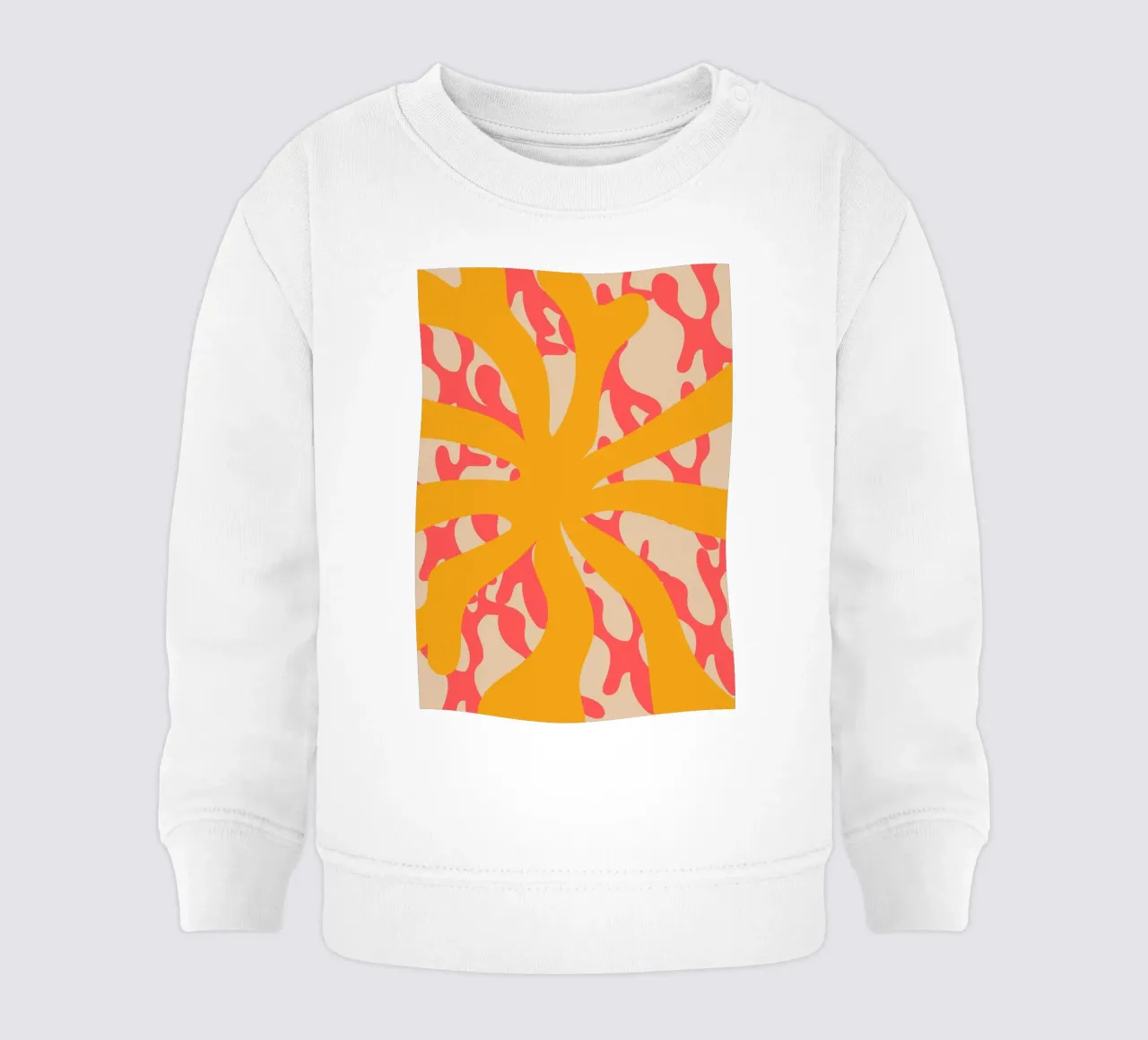 Sun Flower | Abstract | Art | Summer Vibes felpa neonato da PrintCessStudio