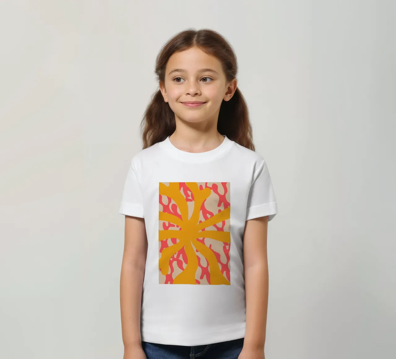 Sun Flower | Abstract | Art | Summer Vibes t-shirt bambini da PrintCessStudio