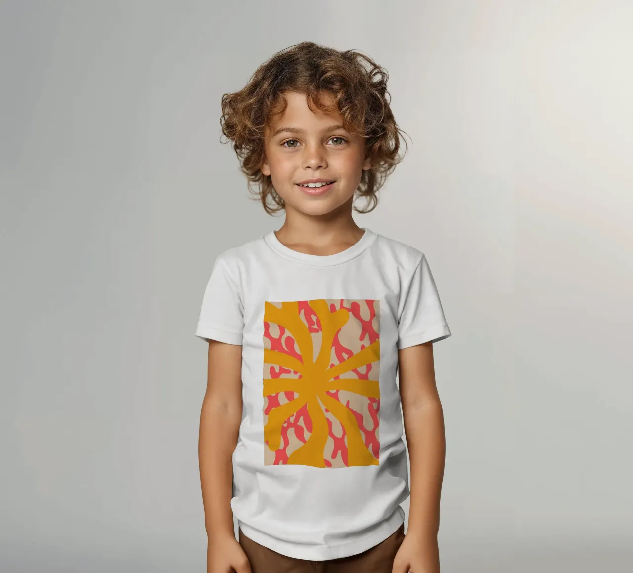 Sun Flower | Abstract | Art | Summer Vibes t-shirt bambini da PrintCessStudio