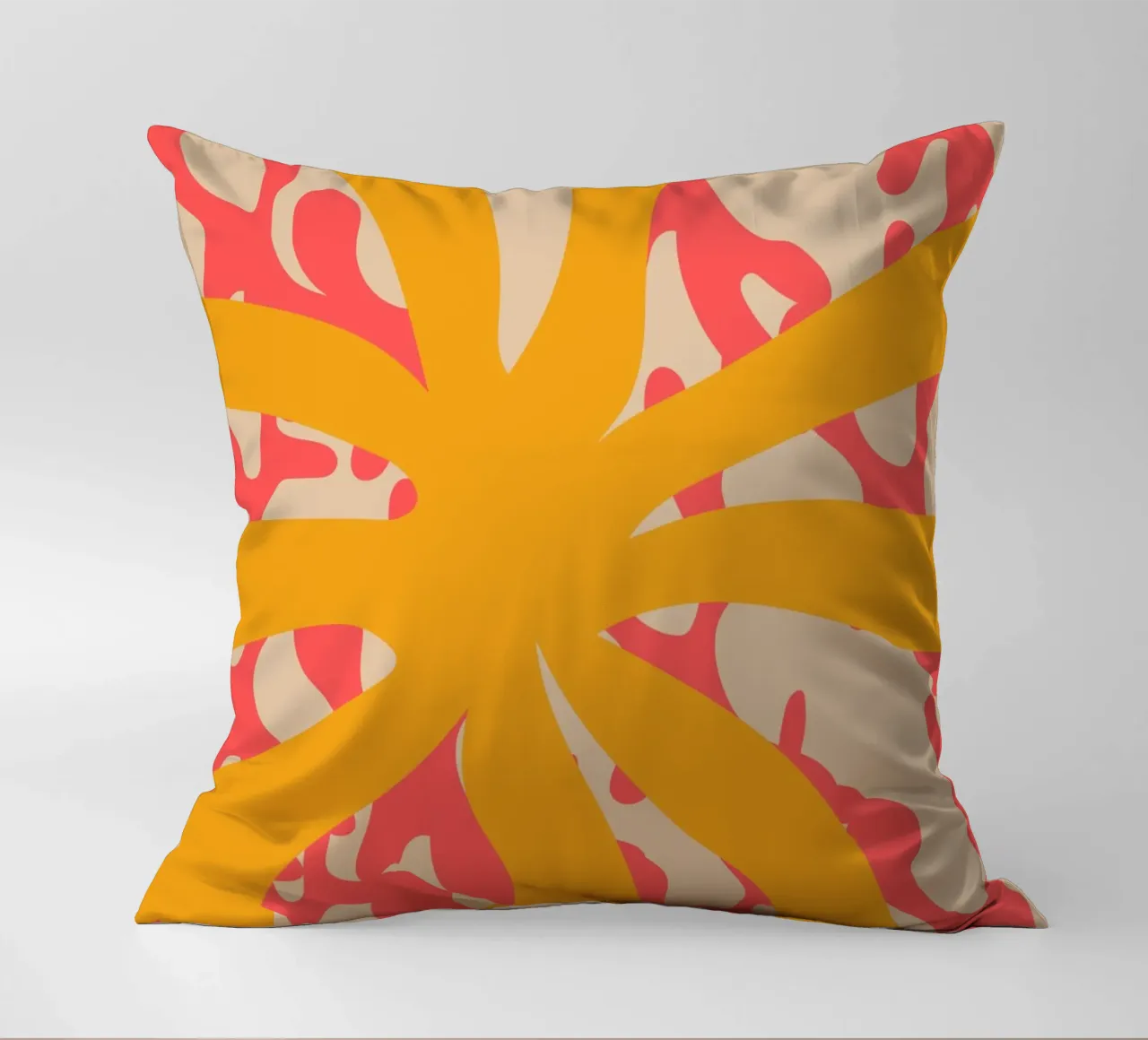 Sun Flower | Abstract | Art | Summer Vibes cuscino da PrintCessStudio