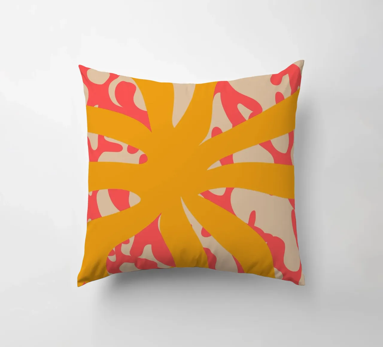 Sun Flower | Abstract | Art | Summer Vibes cuscino da PrintCessStudio