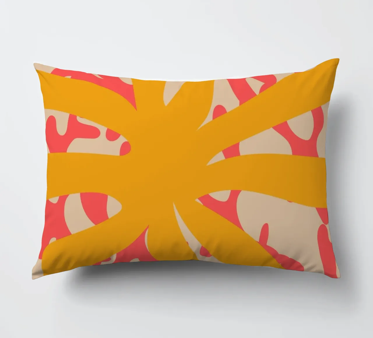 Sun Flower | Abstract | Art | Summer Vibes cuscino da PrintCessStudio