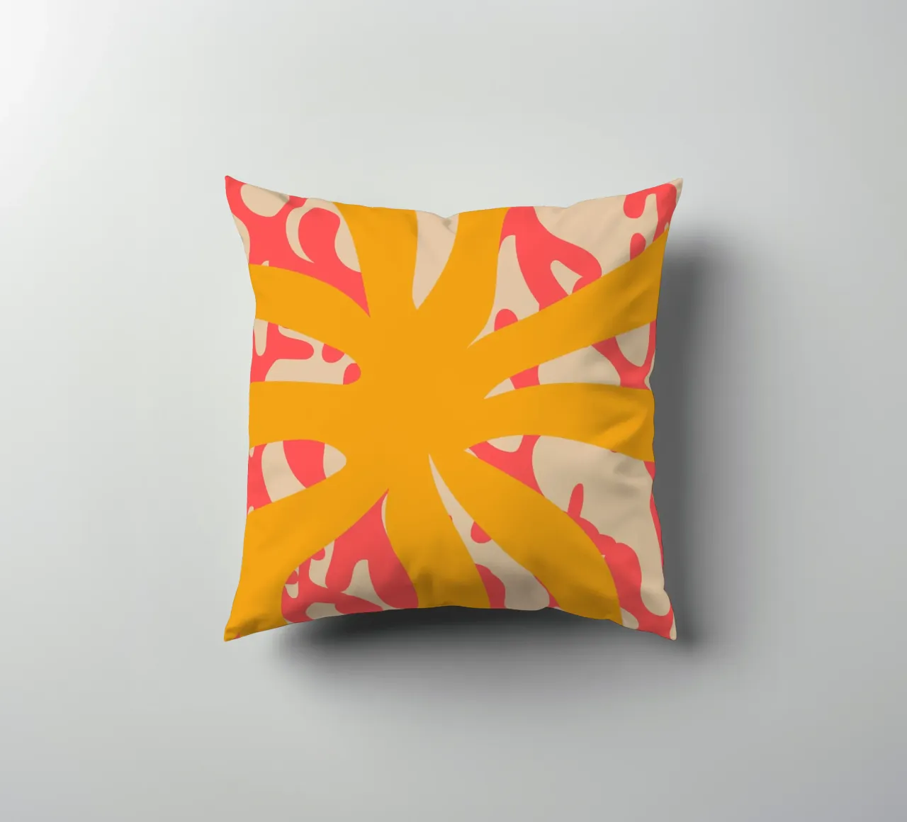 Sun Flower | Abstract | Art | Summer Vibes cuscino da PrintCessStudio